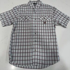 Carhartt Force Men’s Relaxed Fit Lightweight Short Sleeve Plaid Shirt Medium